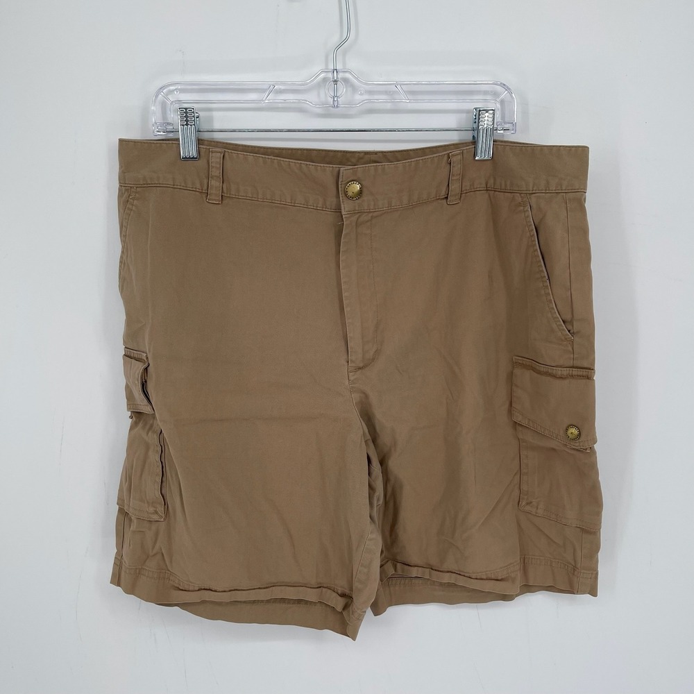 Lauren Ralph Lauren Women's Vintage Brown Cargo Utility Safari Shorts Size 16